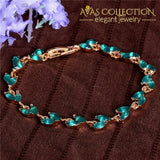 Shuangr Gold Color Womens Shiny Austrian Crystal Fashion Jewelry Perfect Bracelet Wholesale Chain &