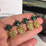 Pineapple Stud Earrings for women - Avas Collection