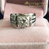 0.75Ct Mens Band Rings