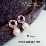 Luxury Royal Blue Earrings Collection Drop