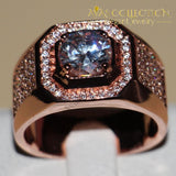 3 Carat Rose Gold Wedding Band Rings