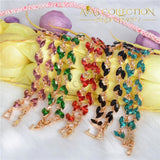 Shuangr Gold Color Womens Shiny Austrian Crystal Fashion Jewelry Perfect Bracelet Wholesale Chain &