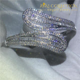 Big Shinning Bangle-White Gold Filled/ Avas Collection Bracelet Bangles