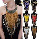 Resin Tassels Bib Necklace Choker Necklaces