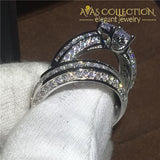 Stunning 2 In 1 Engagement Ring Set Rings