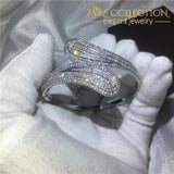 Big Shinning Bangle-White Gold Filled/ Avas Collection Bracelet Bangles