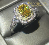 1 Carat Yellow Ring Rings
