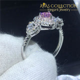 Heart Shape Pink Promise Ring Rings
