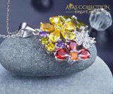 3.5 Carat Flower Necklace Pendants