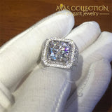 Luxury 4Ct White Gold Filled Ring Rings