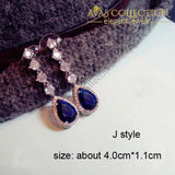 Luxury Royal Blue Earrings Collection Drop
