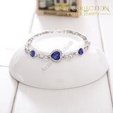 Crystal Heart Bracelet/ Avas Collection Charm Bracelets