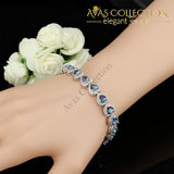 Mystic Light Blue Crystal Love / Avas Collection Bracelet Chain & Link Bracelets