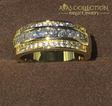 Yellow Gold Filled Mens Band 7-13 Rings