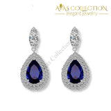 Luxury Royal Blue Earrings Collection Drop