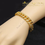 14Mm Iced Out Cuban Link Bracelet Chain & Bracelets