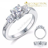 3 -Stone Ring 1.25 Ct Rings