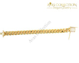 Lobster Clasp Iced Out Cuban Bracelet Chain & Link Bracelets