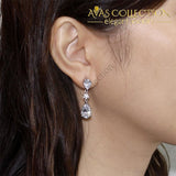 925 Sterling Silver Dangle Earrings Jewelry Drop 3.5 Carat - Avas Collection
