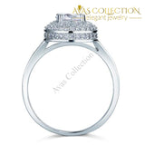 1 Carat Round Cut Simulated Diamond Wedding Engagement Sterling 925 Silver Ring - Avas Collection