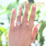 1 Carat Round Cut Simulated Diamond Wedding Engagement Sterling 925 Silver Ring - Avas Collection