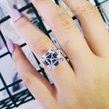 Solid 925 Sterling Silver -R4337 Engagement Rings