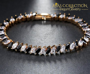 Luxury Clear&black Bracelet/ Avas Collection Chain & Link Bracelets