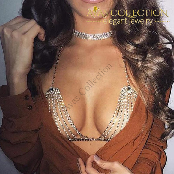 Beautiful Brassiere Body Jewelry Chain Necklaces