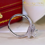 2Ct Engagement Twist Ring Rings