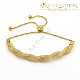 Crystal Adjustable Bracelets For Women/ Avas Collection Bracelet Chain & Link