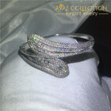 Big Shinning Bangle-White Gold Filled/ Avas Collection Bracelet Bangles