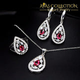 Elegant 3 Piece Necklace Earring Ring Set Jewelry Sets