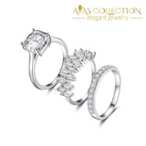 10 Designs Luxury Womens Engagement Rings/ Wedding Sets 7 / Ring I Bands
