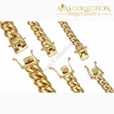 2018 News Arrival 8/10/12/14Mm Stainless Steel Miami Curb Cuban Chain Necklaces Casting Dragon Lock