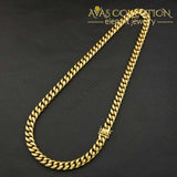 2018 News Arrival 8/10/12/14Mm Stainless Steel Miami Curb Cuban Chain Necklaces Casting Dragon Lock