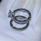 Vintage  All Around Wedding Ring Set - Avas Collection