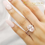 Solitaire Ring for Women Engagement  Ring Rose Gold/Silver - Avas Collection