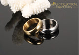Stainless Steel Enhanced 14K Gold Male Ring Wedding Bands