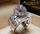 Big Stone Love Bridal Engagement Ring Vintage Wedding Rings/smt3979 10 Rings