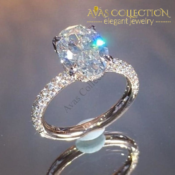 2019 New Luxury Oval Engagement Ring For Women R5091 Rings