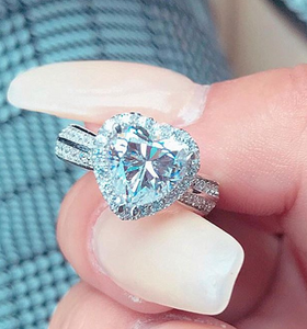 2 Carat Heart Cut Engagement Ring/ Fashion Ring/ Promise Ring