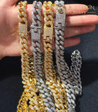 Cuban Chain Iced Out Cz Link Necklaces