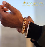 Classic Gold Cuban Link Bracelet Chain & Bracelets