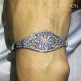 Dazzling Flower Bangle/ Avas Collection Bracelet Bangles