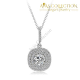 Beautiful Pendant- 10Kt White Gold Filled Pendant Necklaces