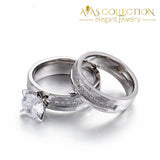 Stainless Steel Silver/ Gold/ Rose Gold Wedding Set - Avas Collection