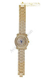 Bling-Ed Out Round Luxury Mens Watch W/bling-Ed Cuban Bracelet - L0504B Default