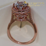 Luxury 4Ct Rose Gold Ring Rings
