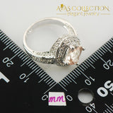 Simulated Morganite 925 Ring - Avas Collection
