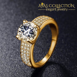 2 Carat Engagement Ring Gold Filled - Avas Collection